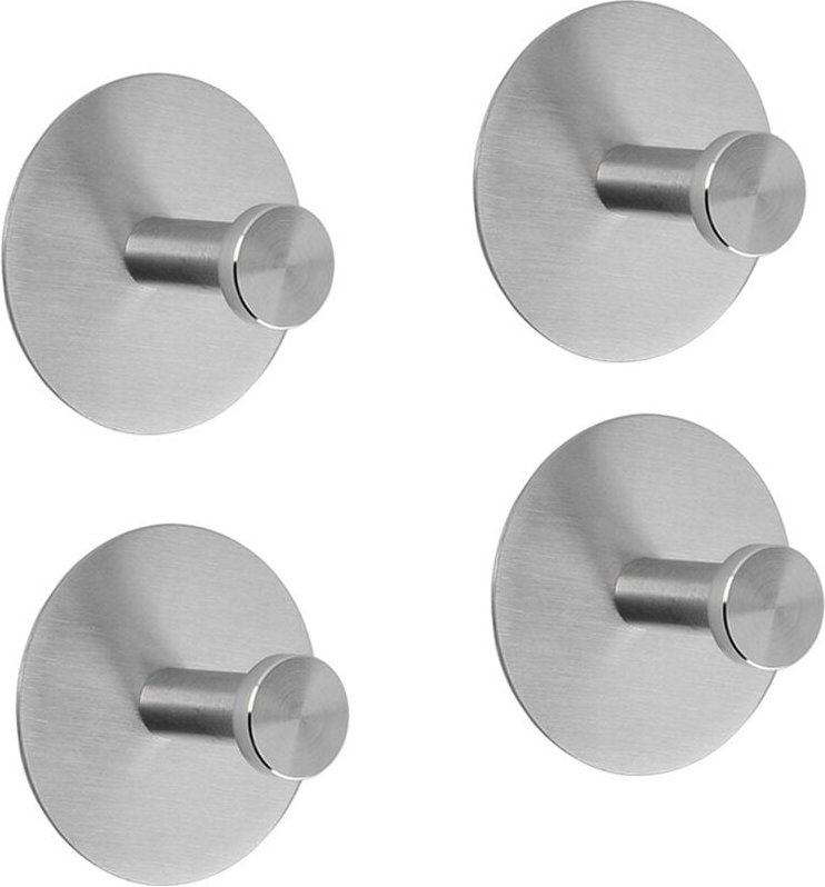 Sollbry - Selbstklebender Wandhaken aus Edelstahl zum Befestigen ohne Bohren – für Badezimmer, inklusive Handtüchern zum...