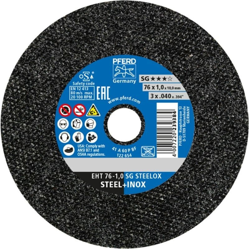 Trennscheibe Eht 76-1,0 Sg steelox/10 - Pferd