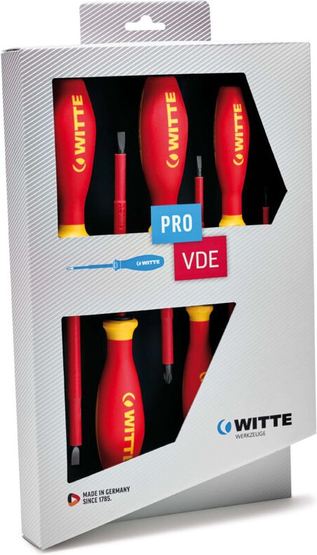 WITTE VDE-Schraubendreher-Sortiment "PRO" 6-tlg.