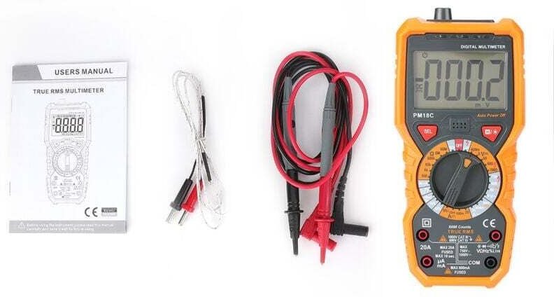 Multimètre Numérique Mesure Tension Courant Résistance Fréquence Capacité Température