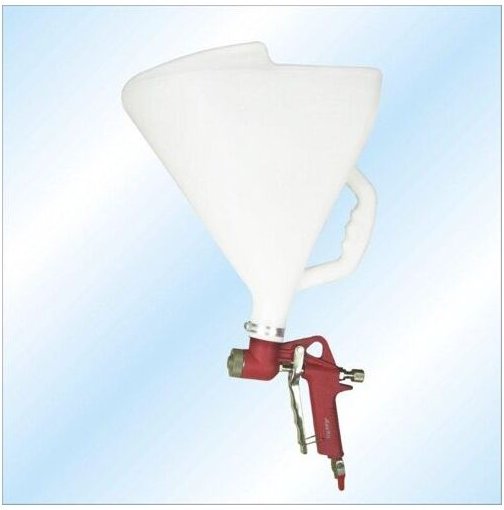 Pistolet do tynków zbiornik plastikowy silver