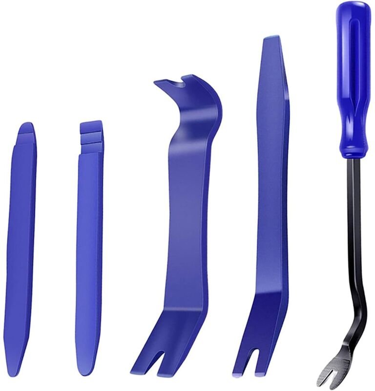 CCYKXA 5-teiliges Auto-Ausbauwerkzeug-Set, Auto-Reparatur-Werkzeugset, Kunststoffhebel für Aus- und Einbau, Demontagewer...