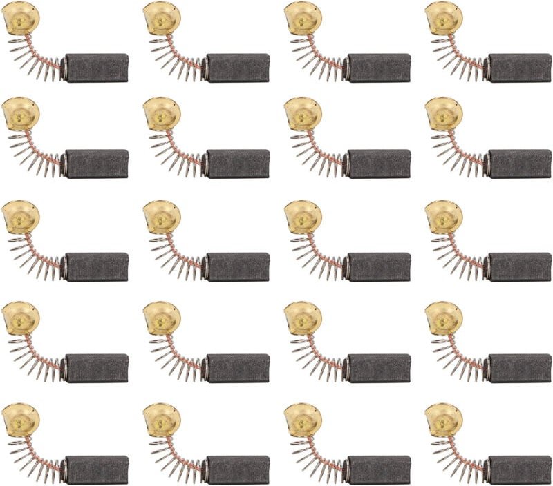 Hyuduo Ersatzkohlebürsten für Motoren, 20er-Packung Kohlebürsten für Bohrmaschinen, Winkelschleifer, Gebläse, Mixer, Sta...