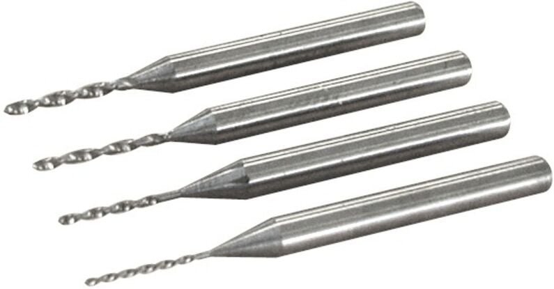 4 Hartmetallbohrer 0,6 bis 1,2 mm MAXICRAFT