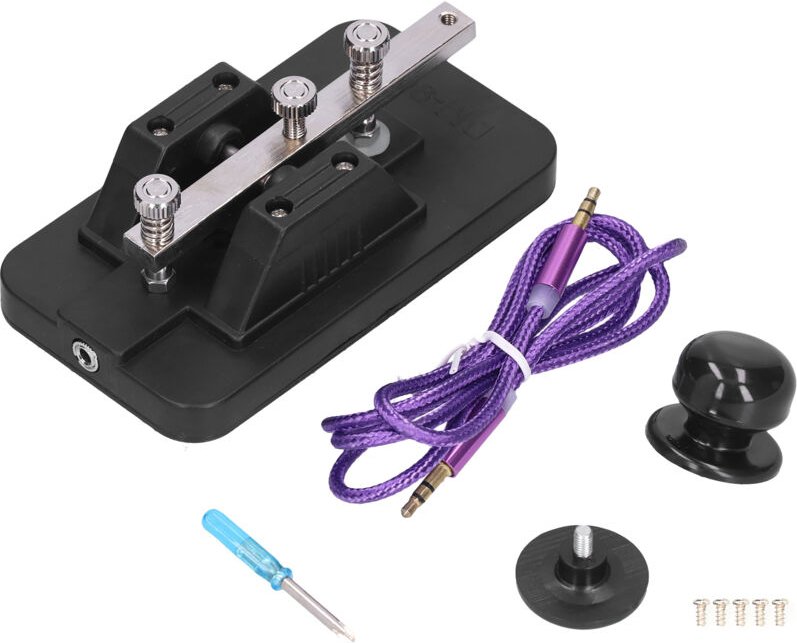 Manuelles CW-Morsecode-Telegrafie-Übungsgerät mit Summer für Anfänger