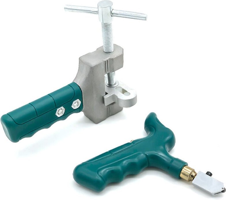 Manuelle Glasschneider – Fliesenschneidewerkzeuge – Professioneller Diamant-Glasschneider – 9-teiliges Glasschneidewerkz...