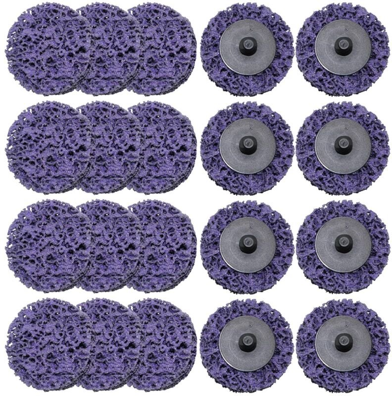 50-mm-Entlackungsscheibe für Winkelschleifer, 50-mm-Reinigungsscheiben in Lila, Entlackungsscheibe, 20 Stück