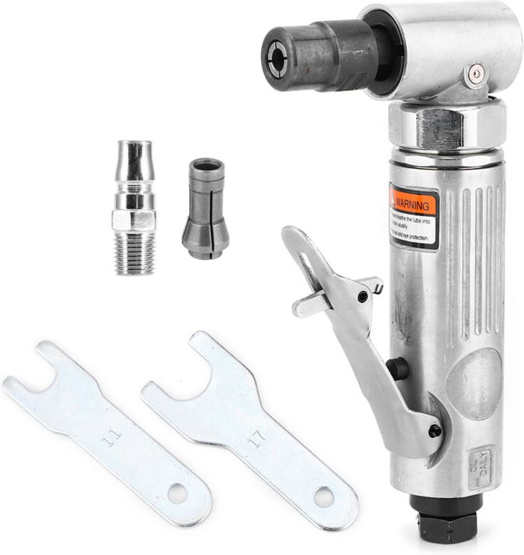 Winkelschleifer, Industrie-Winkelschleifer 25.000 U/min, 90°-Druckluft-Schleif- und Poliergriff