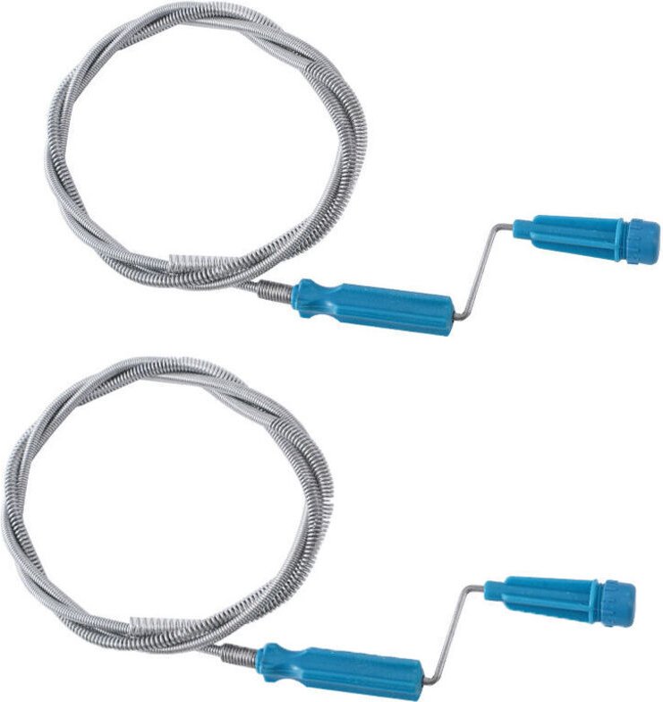 m, 2er-Pack, professioneller Spiralschlauch, Abflussreinigungssonde mit Kurbel, zur Beseitigung von Verstopfungen in Spü...