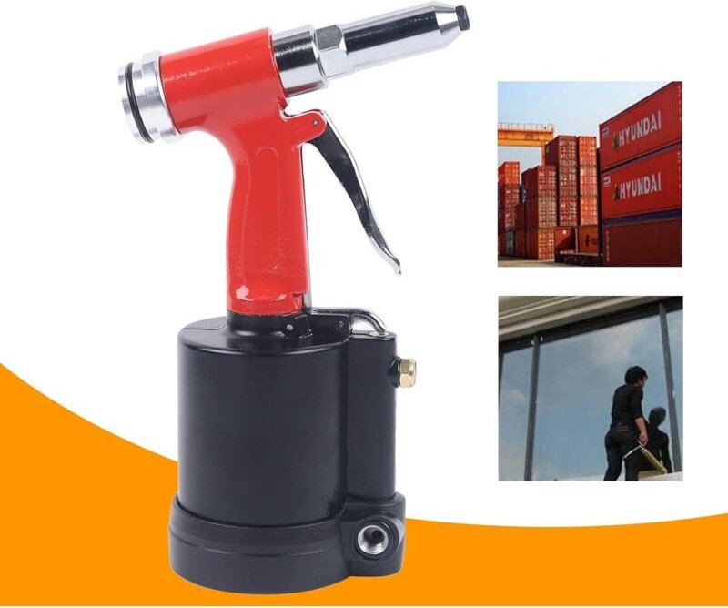 Pneumatische Nietpistole Pneumatische Mutterpistole Spitzen 3,2-6,4 mm, professionelle Mutterpistole, 1/4 Zoll Standardl...