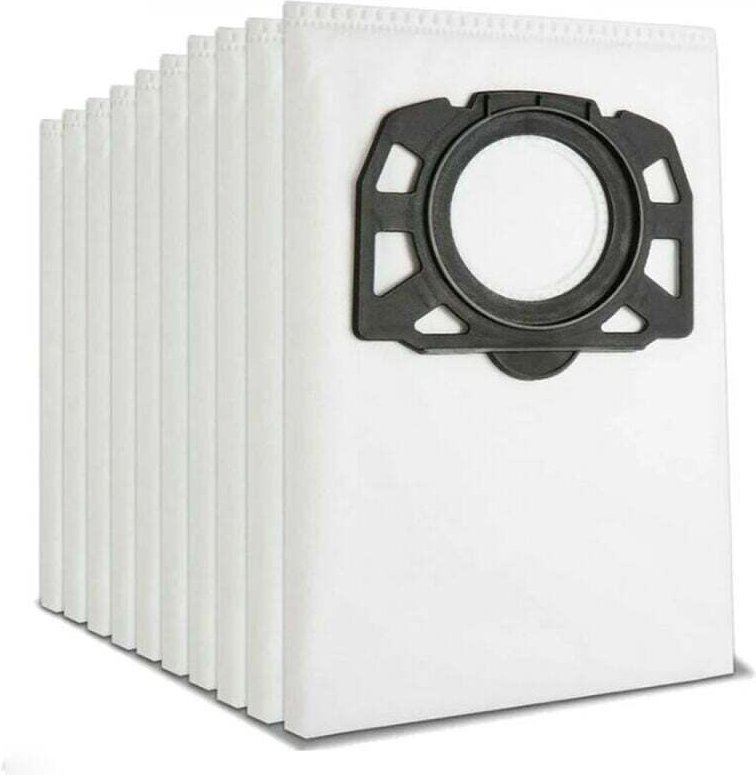 Packung mit 10 Filterbeuteln Staubsaugerbeuteln für Kärcher 2.863-006.0 KFI 487 Staubsaugerbeutel für Kärcher WD4 WD5 WD...