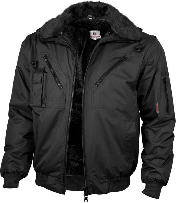 Thumbnail - Qualitex Pilotenjacke wasserdicht, Größe: M, Farbe: schwarz