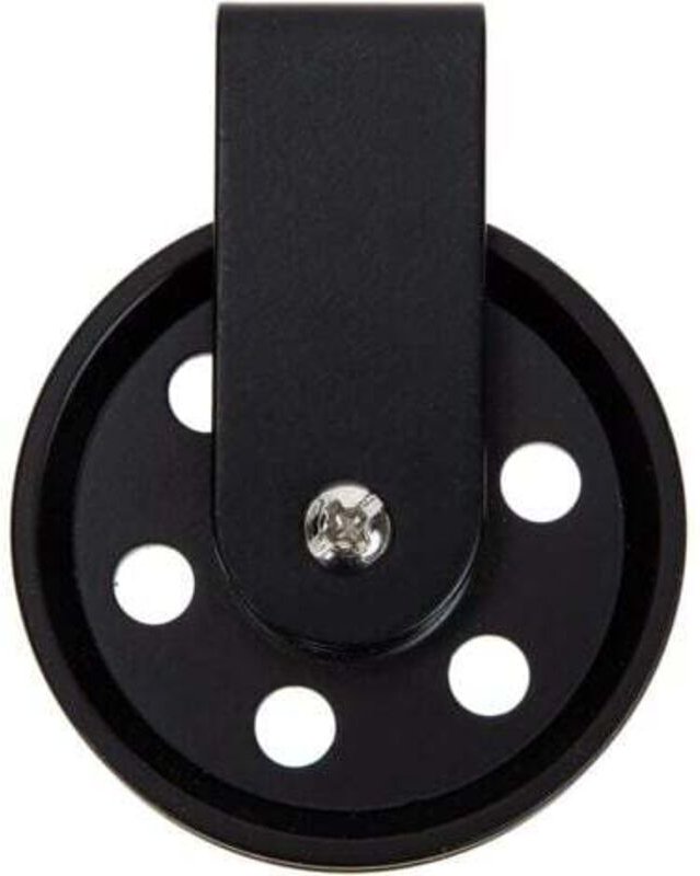 Außenbeleuchtungszubehör Kronleuchter-Umlenkrolle für Lampen Schwarz Vintage-Riemenscheibe Kabel-Umlenkrolle Pendelleuch...