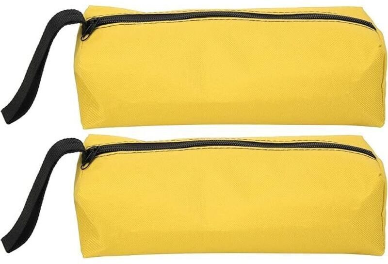 Set aus 2 kleinen Werkzeugtaschen, 25 x 8,5 x 7 cm, multifunktionale, tragbare Aufbewahrungstasche aus 600D Polyester mi...