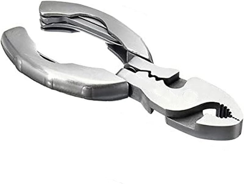 Tragbares 9-in-1-Multitool aus Edelstahl, leicht, mit Zange, Schraubendreher, Abisolierzange, Türöffner und Crimpzange f...