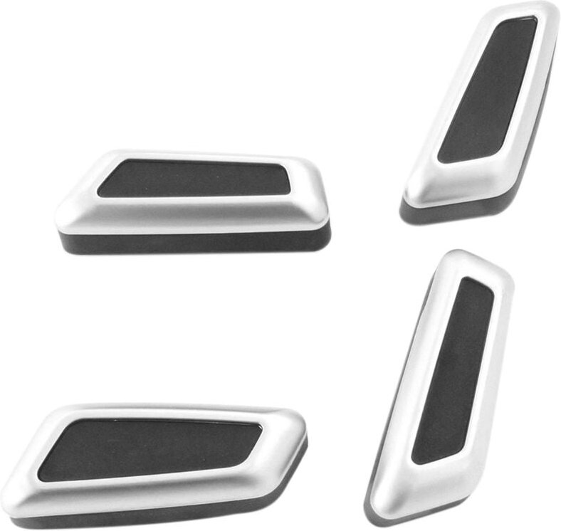 Tlily - 4 StüCk Auto Innensitzverstellung Taste SchalterAbdeckung HüLle Trim ZubehöR Teile für A6 A7 C8 Q5 A3 Q3 Q8