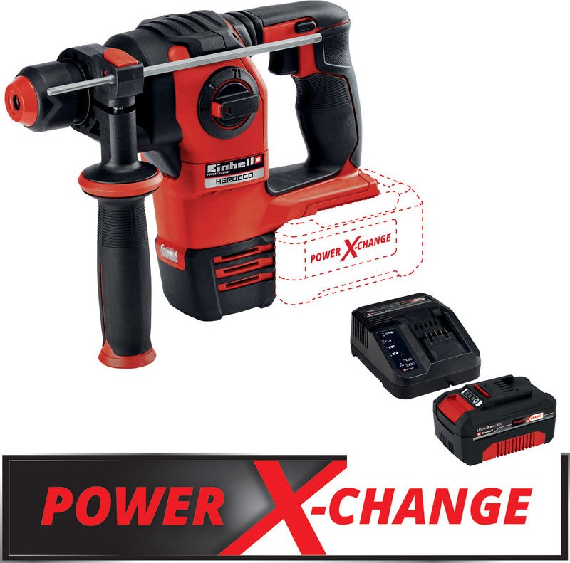 Einhell HEROCCO Akku-Bohrhammer Bohrmaschine Bohrer + 18V 4,0Ah PXC Starter Kit