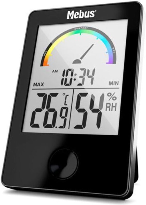 Mebus - 40929 Thermo-Hygrometer schwarz
