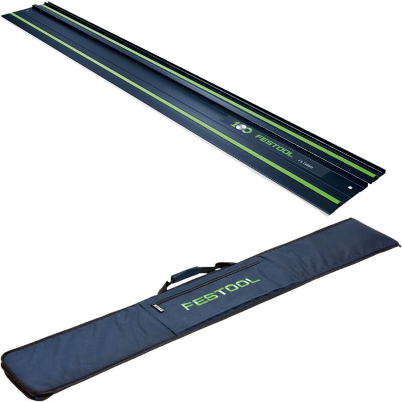 Fs 1400/2 bl Führungsschiene 1400 mm Blau ( 578246 ) 100Y Jubiläums Edition + fs-bag Tasche ( 466357 ) - Festool