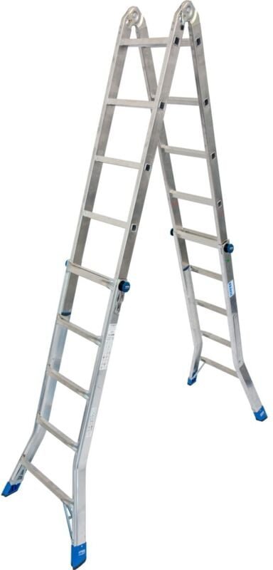 Krause Aluminium-Gelenk-Teleskopleiter STABILO 6,05 m Leitern