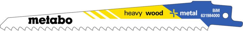 Säbelsägeblätter Metabo heavy wood metal 150 x 1,25 mm