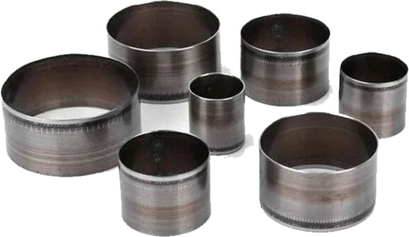 7 Stück Lederhandwerkswerkzeug Schneidwerkzeug Lochstempel runder Hohlstempel für die Lederverarbeitung, 20/25/30/35/40/...