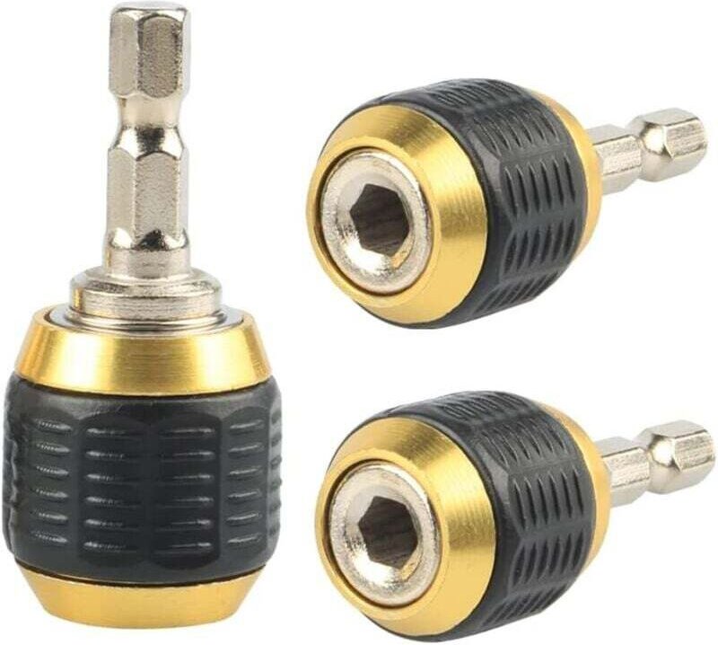 Adattatore per mandrino retrattile universale KZQ da 3 pezzi con attacco esagonale da 1/4' per mandrino per trapano, con...