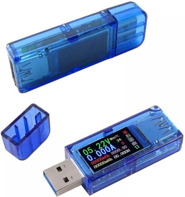 BEBUSINGOTO AT34 USB 3.0-Tester, Leistungsmesser, 3,7–30 V, 0–4 A Spannung, USB-Tester, Multimeter