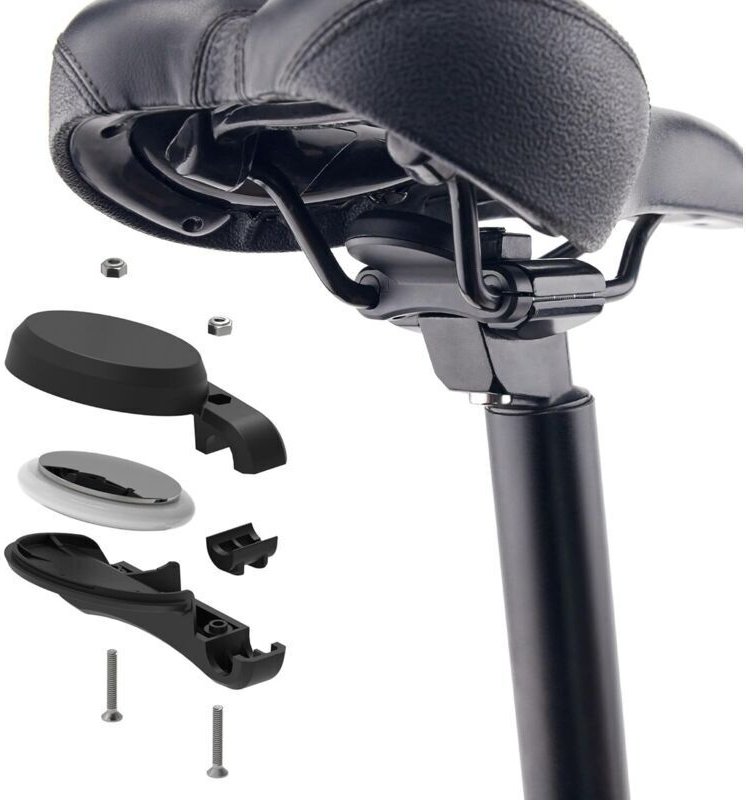 Fahrradhalterung für AirTag, AirTag-Fahrradhalterung versteckt am Fahrradsattel, Diebstahlsicheres GPS-Tracker-Fahrradzu...