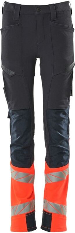 Mascot Hose für Kinder Gr. 116 schwarzblau/hi-vis rot