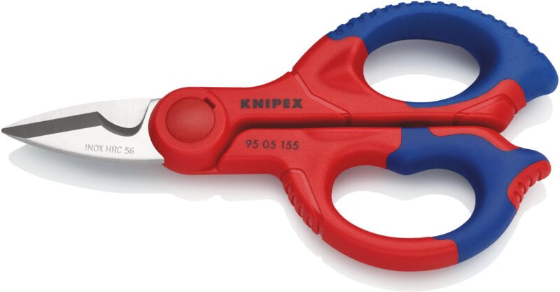Knipex - 95 05 155 sb Elektrikerschere Mehrko.-Hülle, glasfaserverstärkt 155 mm