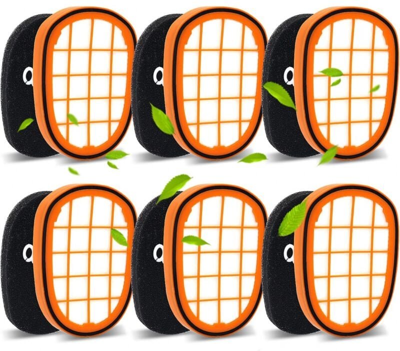 6 Stück Filter für Philips SpeedPro Max Akkusauger,FC5005/01 Ersatzfilter Zubehör für Philips FC6812 FC6813 FC6822 FC682...