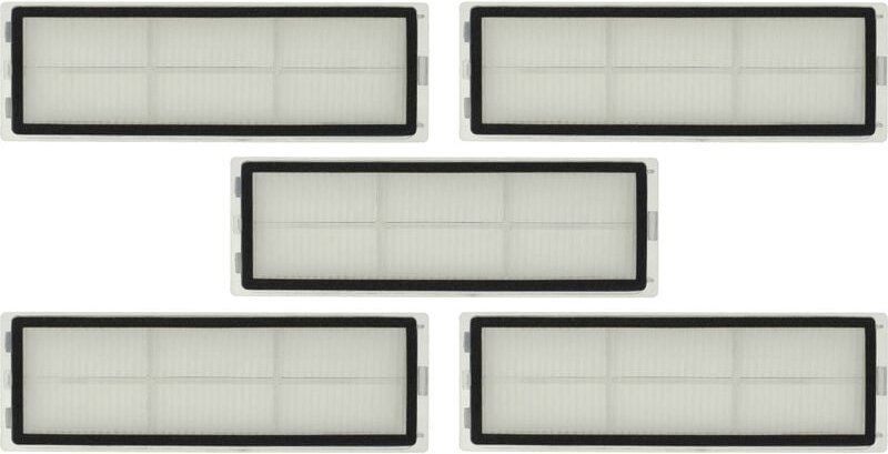 5x HEPA-Filter kompatibel mit Dreame D9, F9 Saugroboter - Luftfilter, 15 x 5 x 1,4 cm - Vhbw