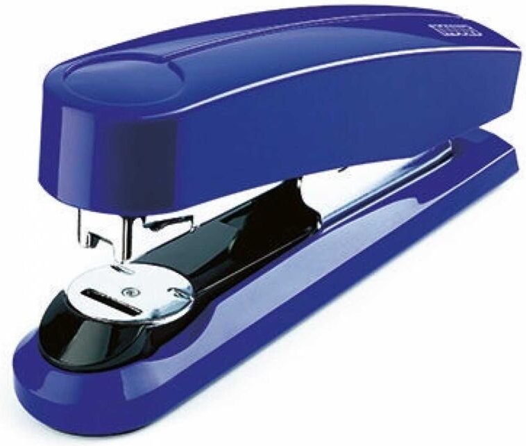 Novus - Flachheftgerät b 4FC 50 Bl. (80 g/m²) 24/6 24/8 26/6 26/8 Metall/Kunststoff blau