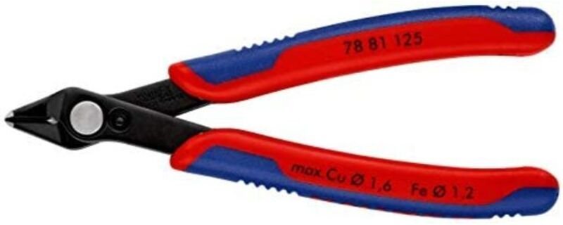 Knipex - Electronic Super Knips 78 81 125 mit Mehrko.-Hülle brüniert, 125 mm