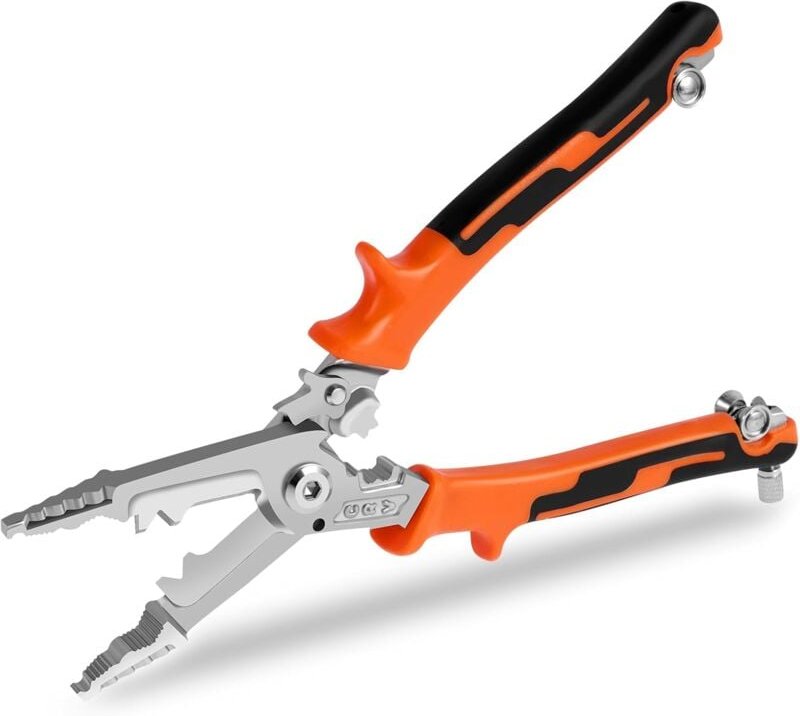 Dolaso - Automatische Abisolierzange, 10-in-1-Multifunktions-Abisolierzange, Elektriker-Kabelschneiderzange, 0,5–90 mm D...