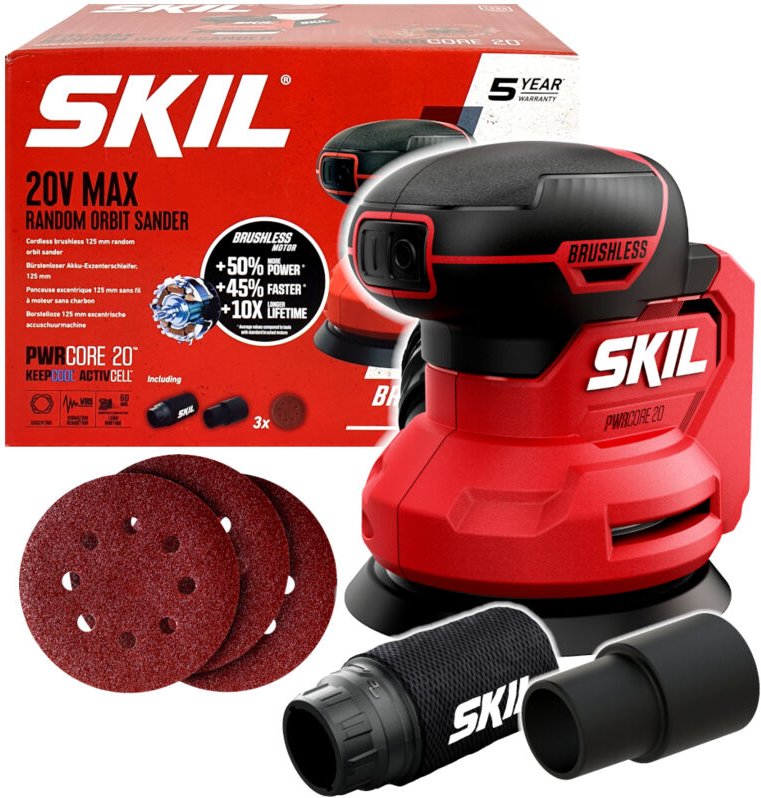 SKIL Exzenterschleifer 20V, 125mm (ohne Akku)