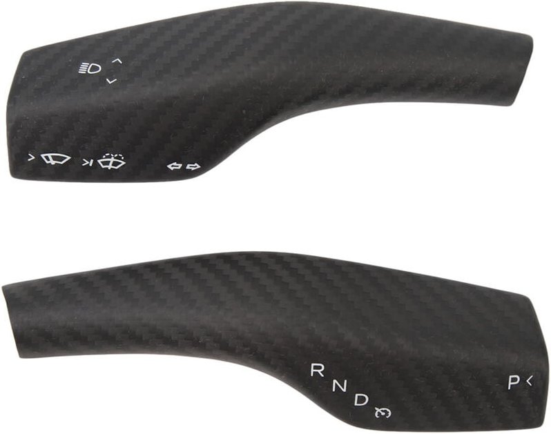 FOREHILL 2er-Pack Lenkradbezüge aus Echtcarbon, kratzfest, für Tesla Model 3 Y, 3K Twill, matt