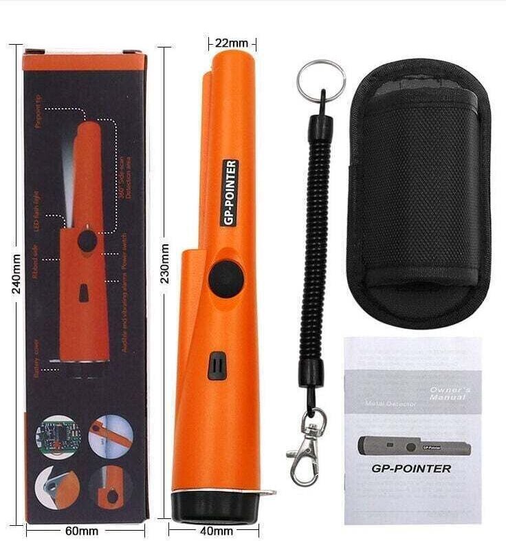 Sonderangebot – Metalldetektor-Pinpointer, Zubehör für Metalldetektor-Pinpointer, wasserdichtes und scannbares IP66-Meta...