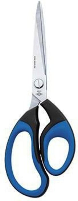 Wedo - Universalschere ® Soft Cut 210mm Linkshänder Rechtshänder Edelstahl schwarz/blau