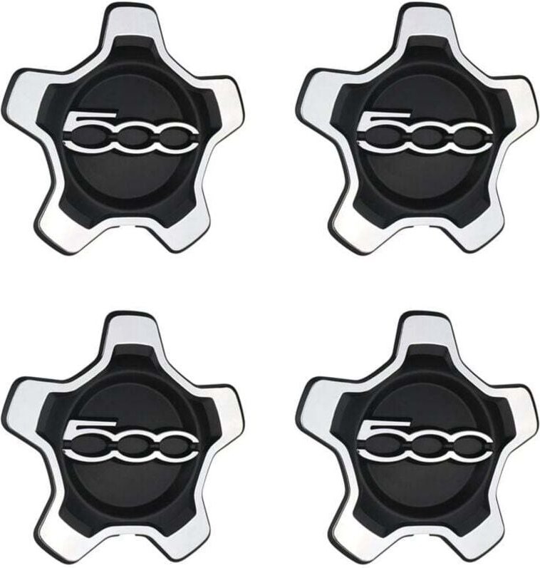 Satz mit 4 staubdichten Radkappen, kompatibel mit Piaggio 500X (2016–2022), Silber