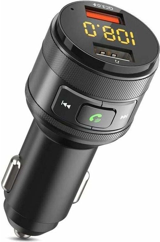 ZeaLife Bluetooth FM-Transmitter – Bluetooth 5.0 Autoadapter mit QC 3.0 Schnellladegerät, Freisprecheinrichtung/USB-Stic...