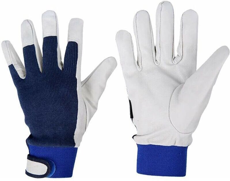 Schweißerhandschuhe aus Ziegenleder für Gartenarbeit, Schweißen und Holzbearbeitung - Hitzebeständig - Hervorragende Ges...