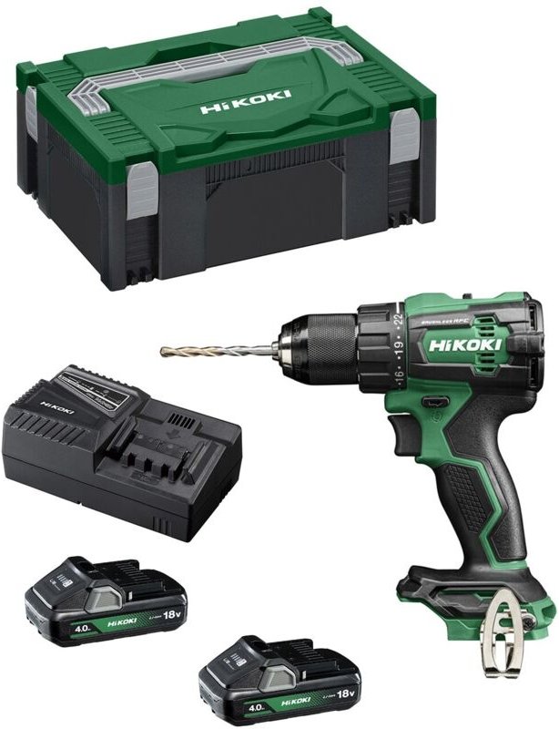 Schlagbohrschrauber HIKOKI DV18DEWHZ (2 x 4,0 Ah + UC18YFSL + Koffer HSC)