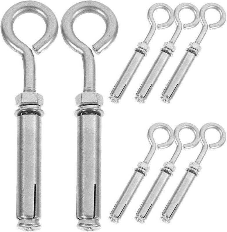 8-teiliges Set Edelstahl-Expansionsösen für Beton, Wandanker und Mauerwerksschrauben