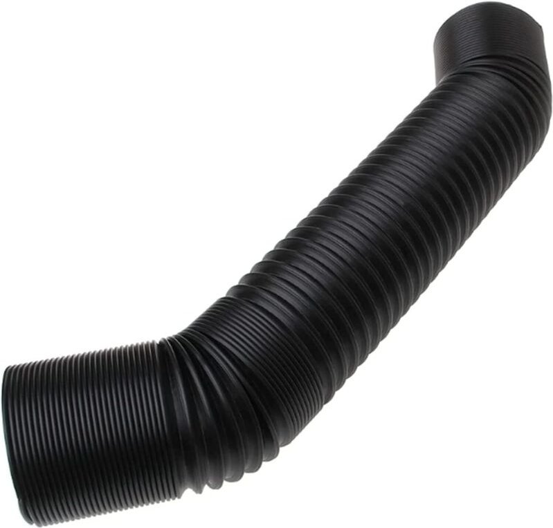 Ansaugschlauch für Turbolader, 1 m, 76 mm, passend für Luftfilter 1XCF, schwarz, flexibler Ansaugschlauch für Autos