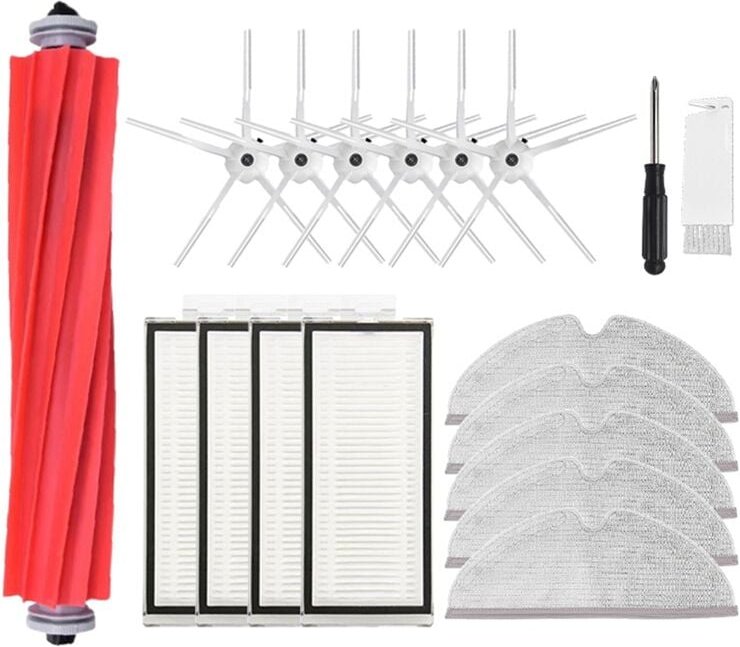 Für Max / Max + T8 Hepa-Filter Zubehör Wichtigsten Seite Pinsel Mopp Tuch Roboter Staubsauger Teile