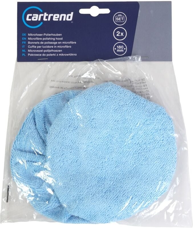 2x Polierhauben Mikrofaser 180mm