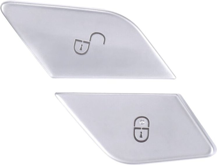 Auto Türschlossschalter Knopfabdeckung vorne rechts 2059055151 für - W205 W447 W213 RHD Silber