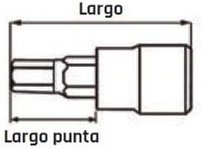 Glas, 1/2, sechskant, TX25 TENGTOOLS 117440206